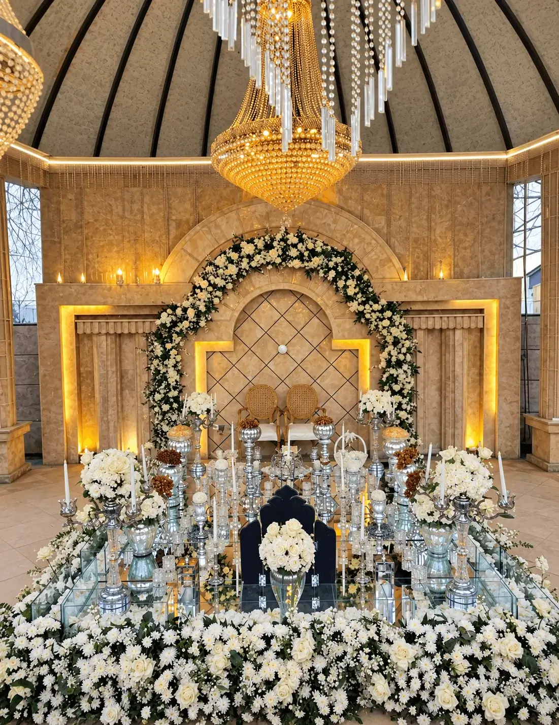 فضای باغ عمارت یاسین در تهران