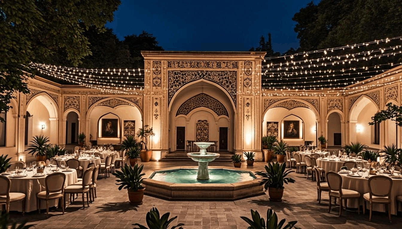 طراحی داخلی باغ عمارت پاشا، تهران