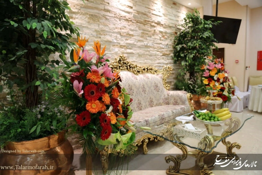 فضای مجلل تالار پذیرایی مفرح (باشگاه بانک صادرات) در تهران